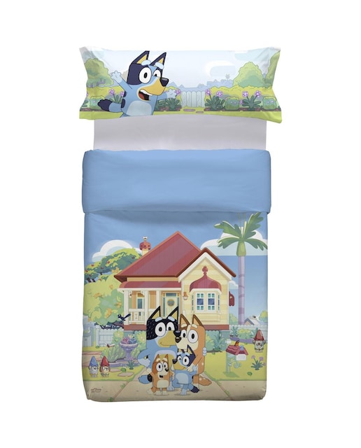 Imagen 0 de Juego de funda nórdica algodón Bluey Familia BBC