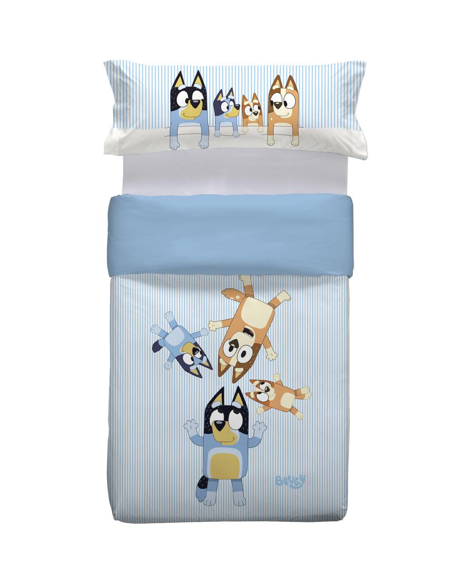 Imagen 0 de Juego de funda nórdica algodón Bluey Rayas BBC