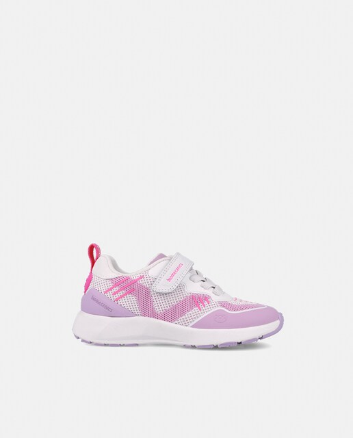 Imagen 0 de Zapatilla deportiva de color blanco y lila para niña