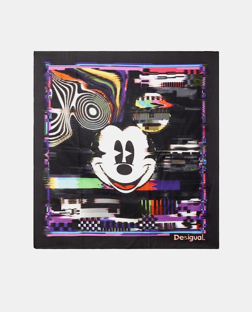 Imagen 0 de Bandana en negro con estampado fantasía