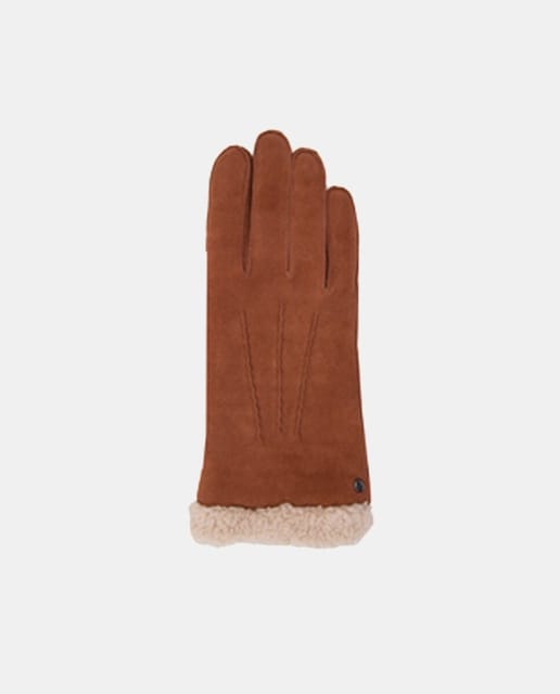Guantes de ante en camel
