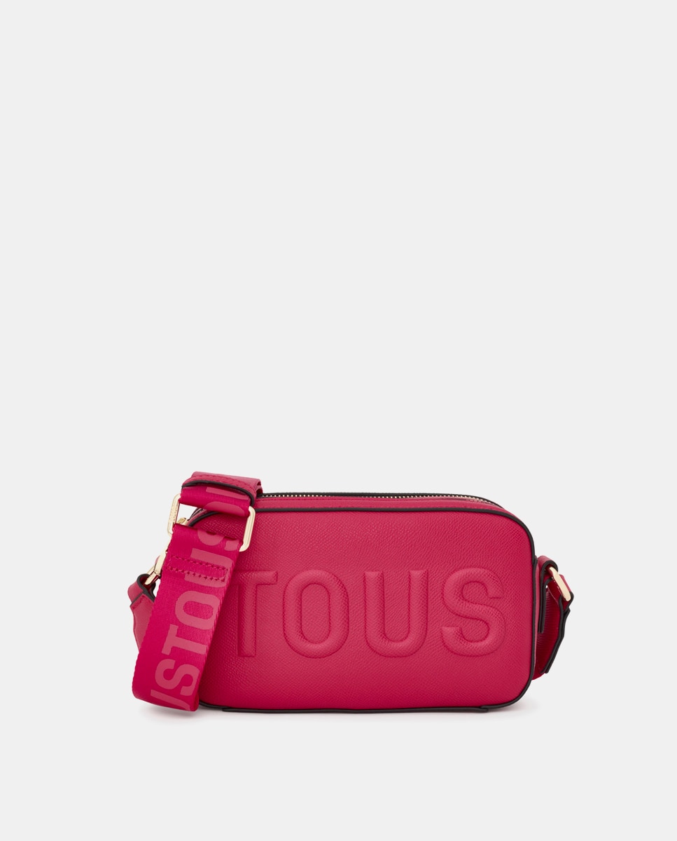 Imagen 0 de Bandolera pequeña en fucsia con cremallera