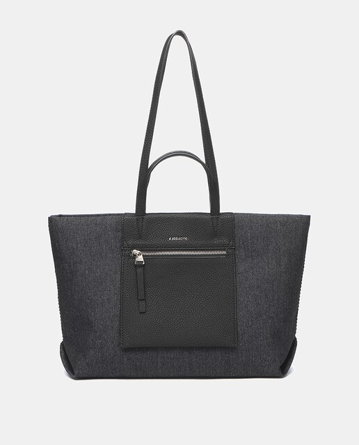 Imagen 0 de Bolso shopper tejido vaquero