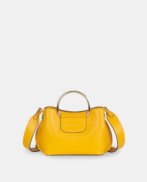 Imagen 0 de Bolso de mano con bandolera en piel