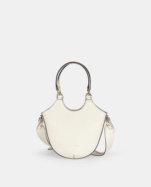 Imagen 0 de Bolso crossbody Sandra Fleckled con asa corta y bandolera en piel color negro