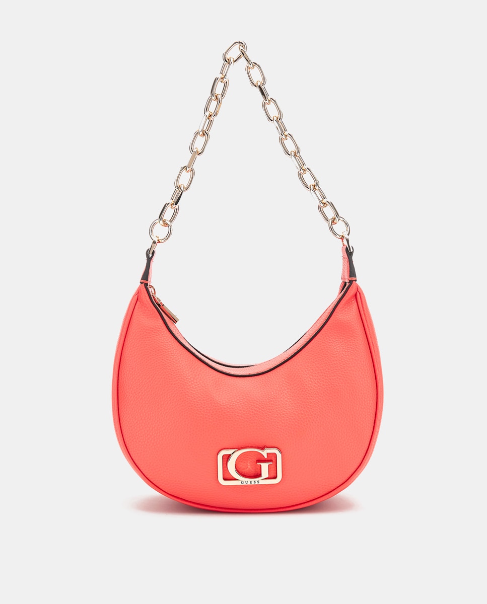 Imagen 0 de Bolso de hombro con cremallera y asa metálica