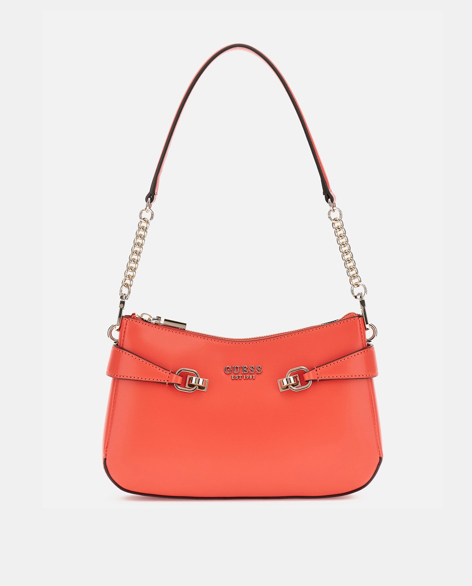Imagen 0 de Bolso de hombro con cremallera y asa metálica