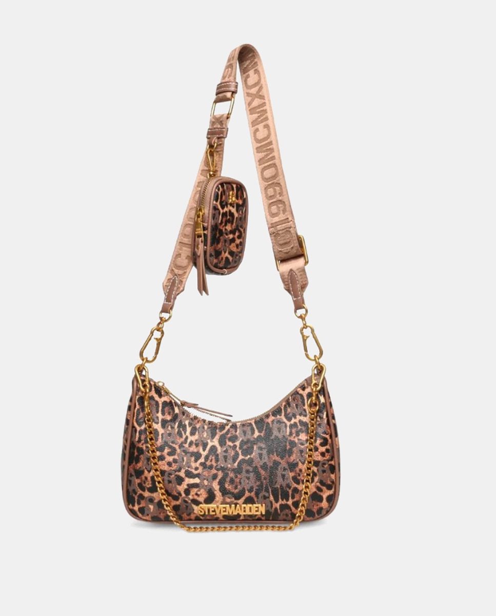 Imagen 0 de Bolso bandolera doble asa y charm tarjetero