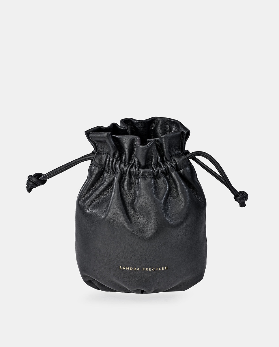 Imagen 0 de Bolso judas Sandra Freckled con bandolera metálica en piel color habana