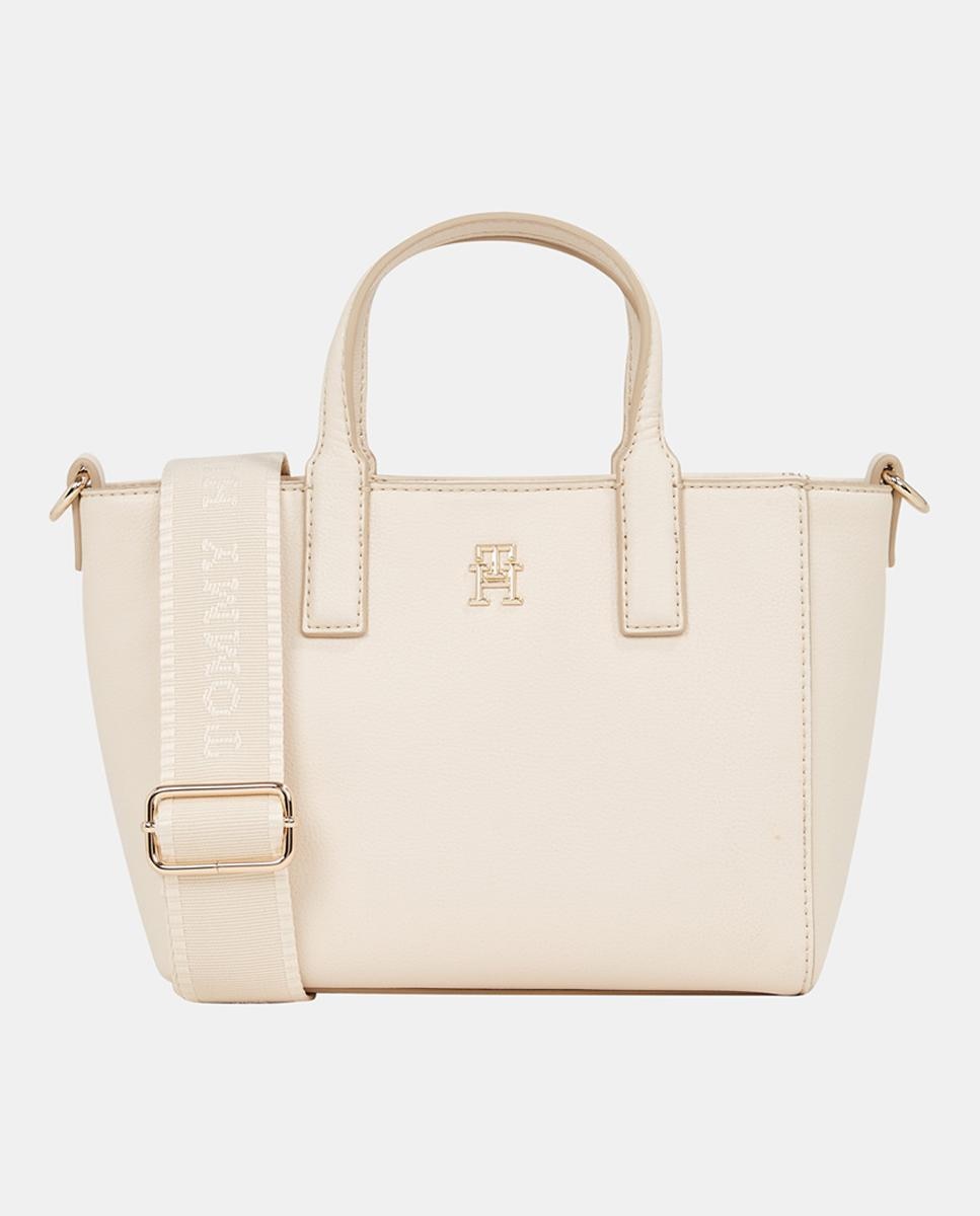 Imagen 0 de Bolso estilo mini tote de mujer en color blanco