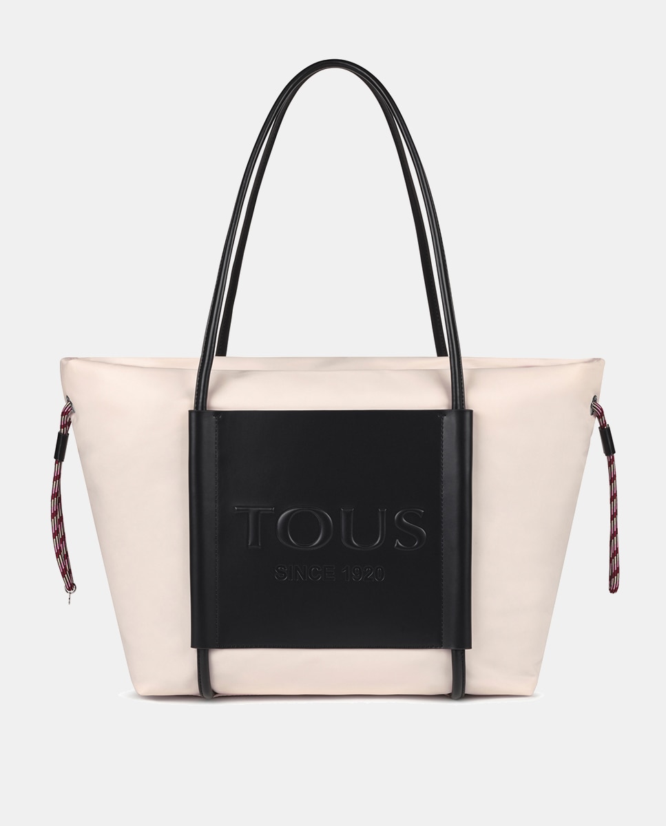 Imagen 0 de Tote grande Empire de nylon reciclado en nude