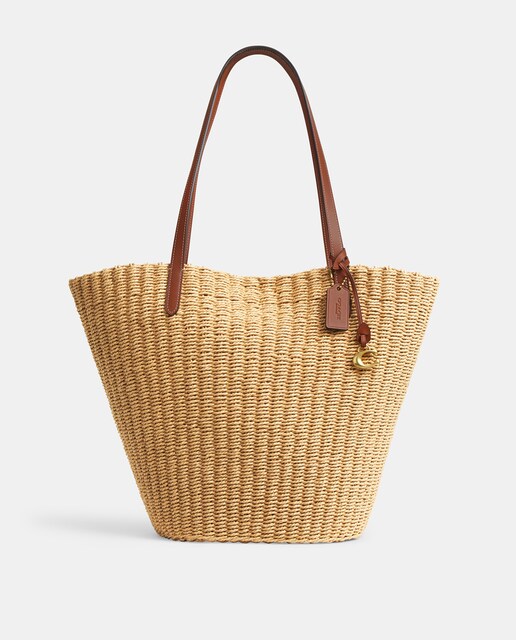 Imagen 0 de Bolso Tote de paja pequeño