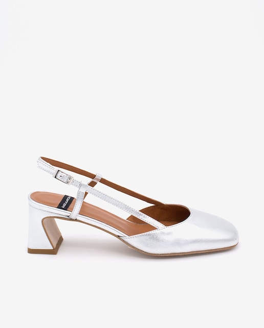 Imagen 0 de Zapatos de salón de mujer destalonados piel tacón bloque