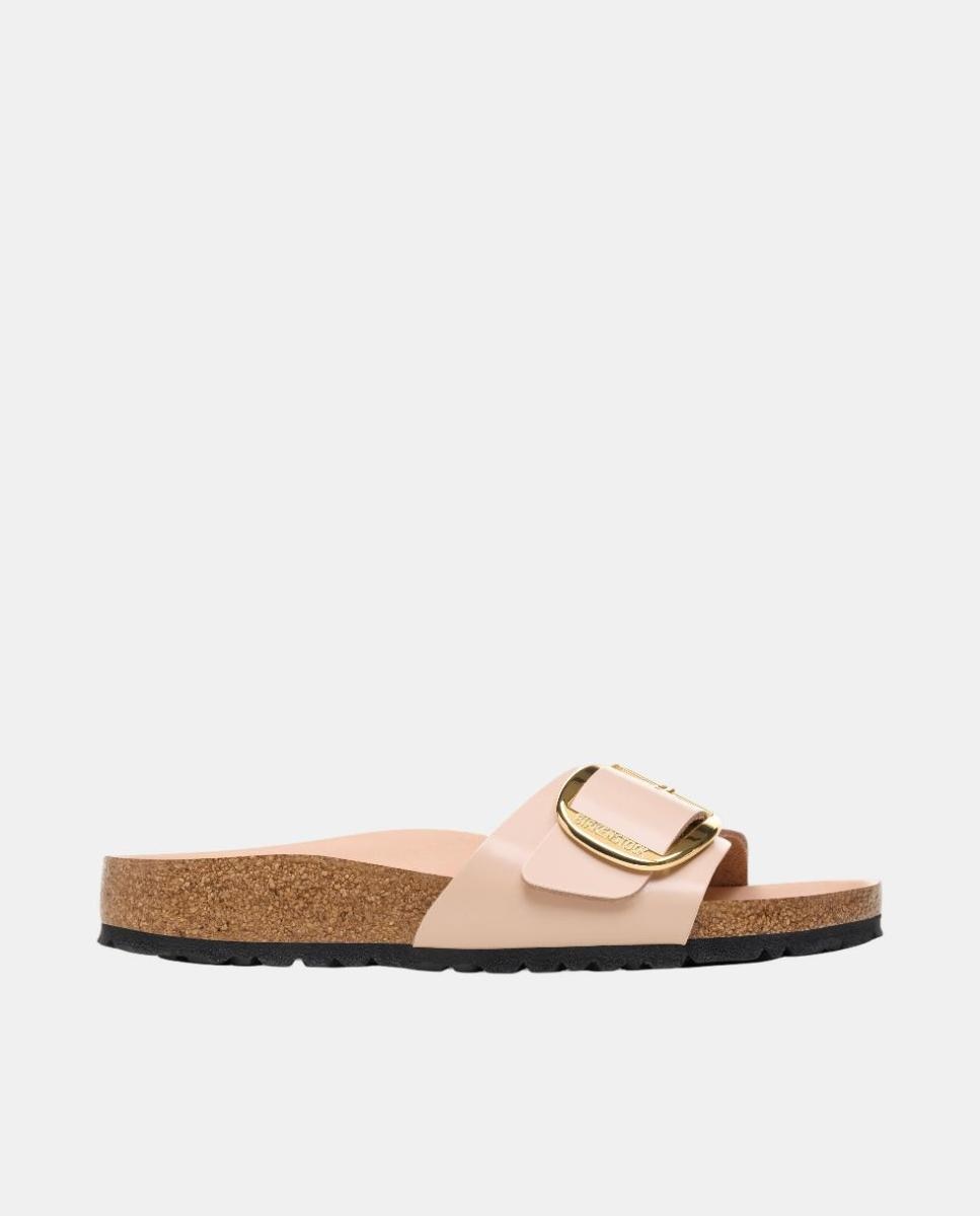 Imagen 0 de Sandalias planas Madrid Big Buckle de mujer en piel