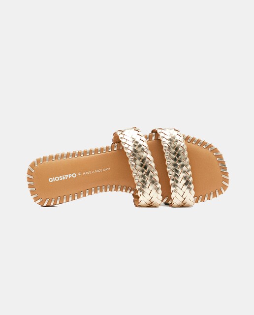 Imagen 0 de Sandalias planas con pala trenzada para mujer