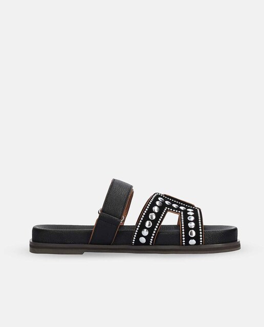 Imagen 0 de Sandalias planas bio de mujer tachas