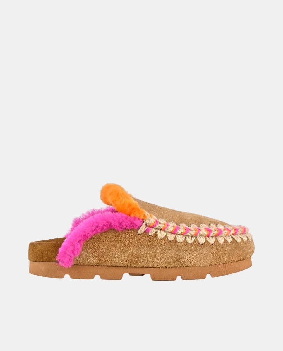 Imagen 0 de Slippers invernales bio mujer con pespuntes
