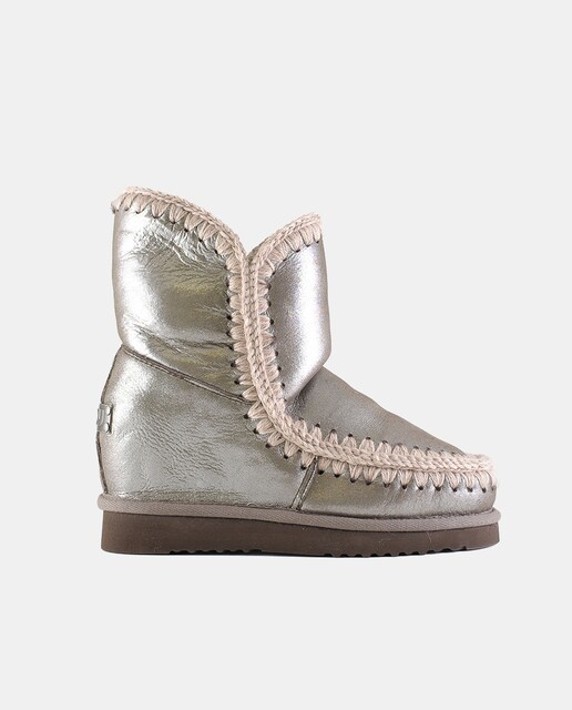 Imagen 0 de Bota corta mujer piel tacon cuña interna