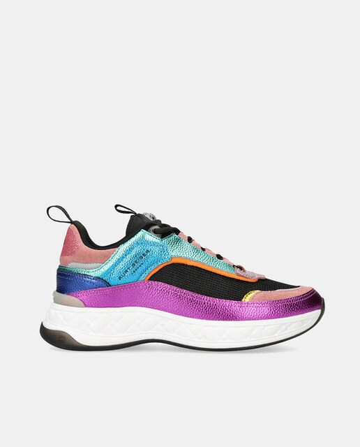 Imagen 0 de Zapatillas Kensington mujer en combinación de metales y piel