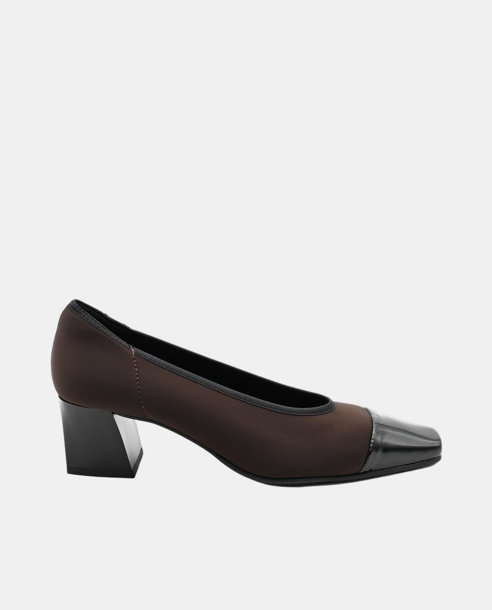 Imagen 0 de Zapato tacón material elástico salón tipo chanel MISS ELASTIC
