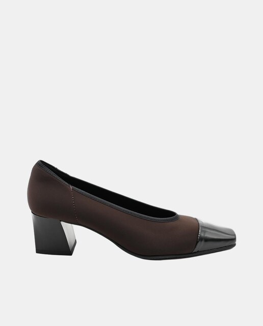 Imagen 0 de Zapato tacón material elástico salón tipo chanel MISS ELASTIC