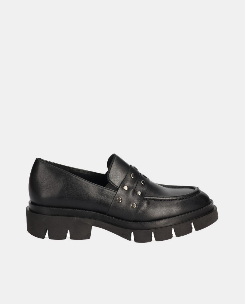 Imagen 0 de Zapato mocasin mujer en piel con piso track