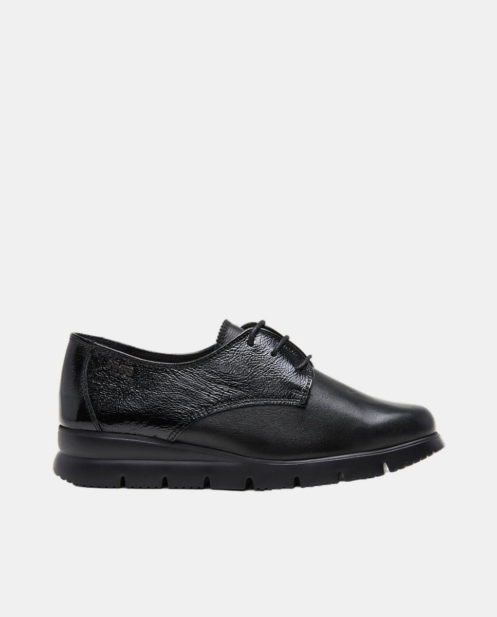 Imagen 0 de Blucher gris combinado piel y charol