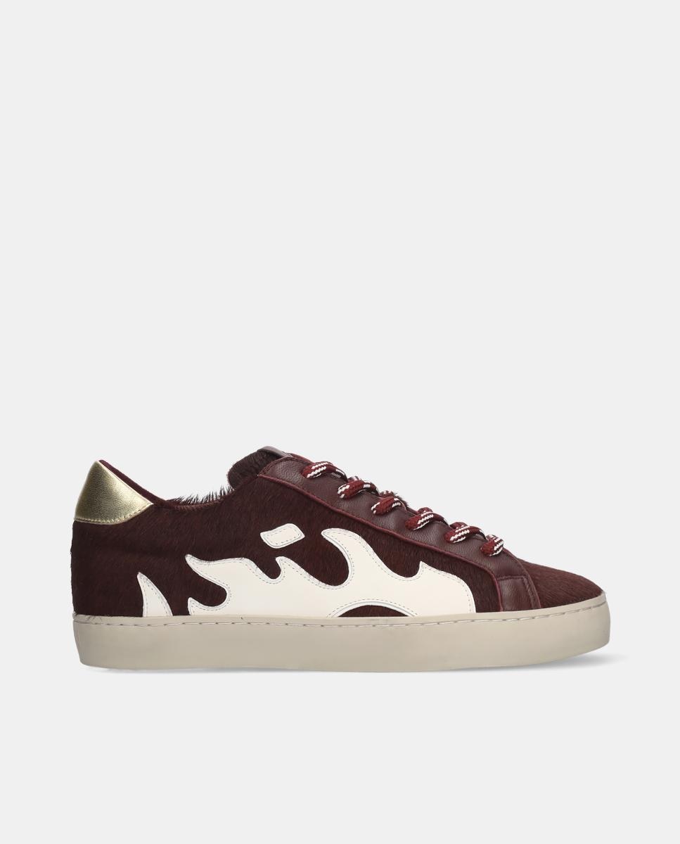Imagen 0 de Zapatillas deportivas de mujer en piel
