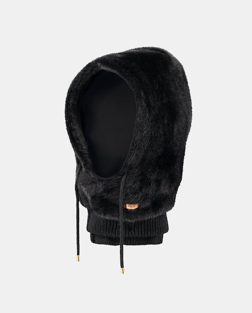 Imagen 0 de Balaclava negra de pelo sintético