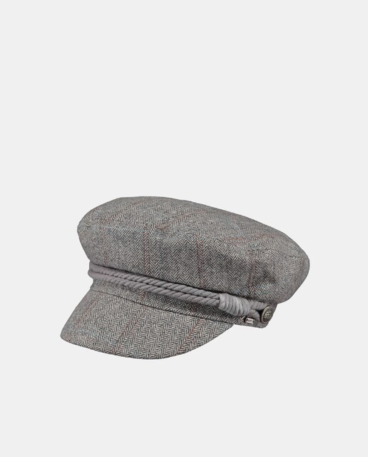Gorra Skipper en mezcla de lana gris
