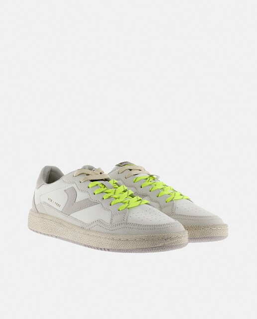 Zapatillas deportivas unisex con cordones bicolor y logotipo retro