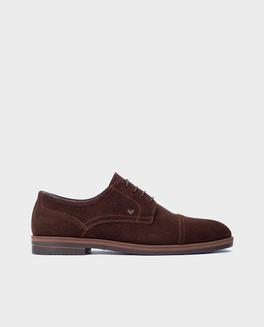Imagen 0 de Zapatos de cordones y bluchers de hombre de piel en color Azul