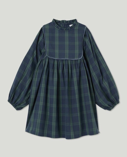 Imagen 0 de Vestido niña cuadros de franela