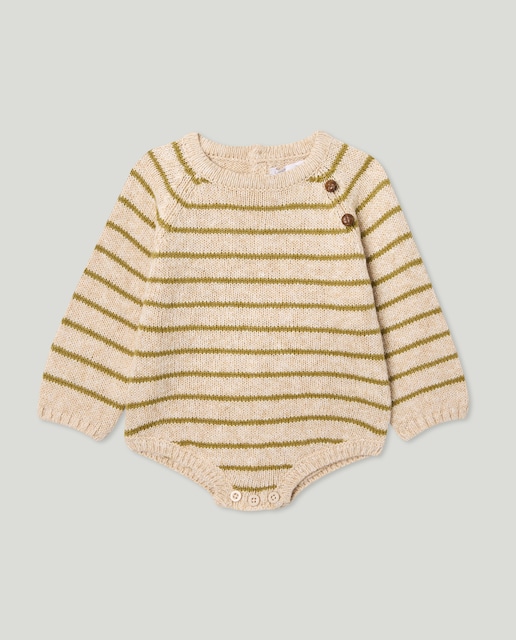 Imagen 0 de Ranita recién nacido manga larga rayas tricot