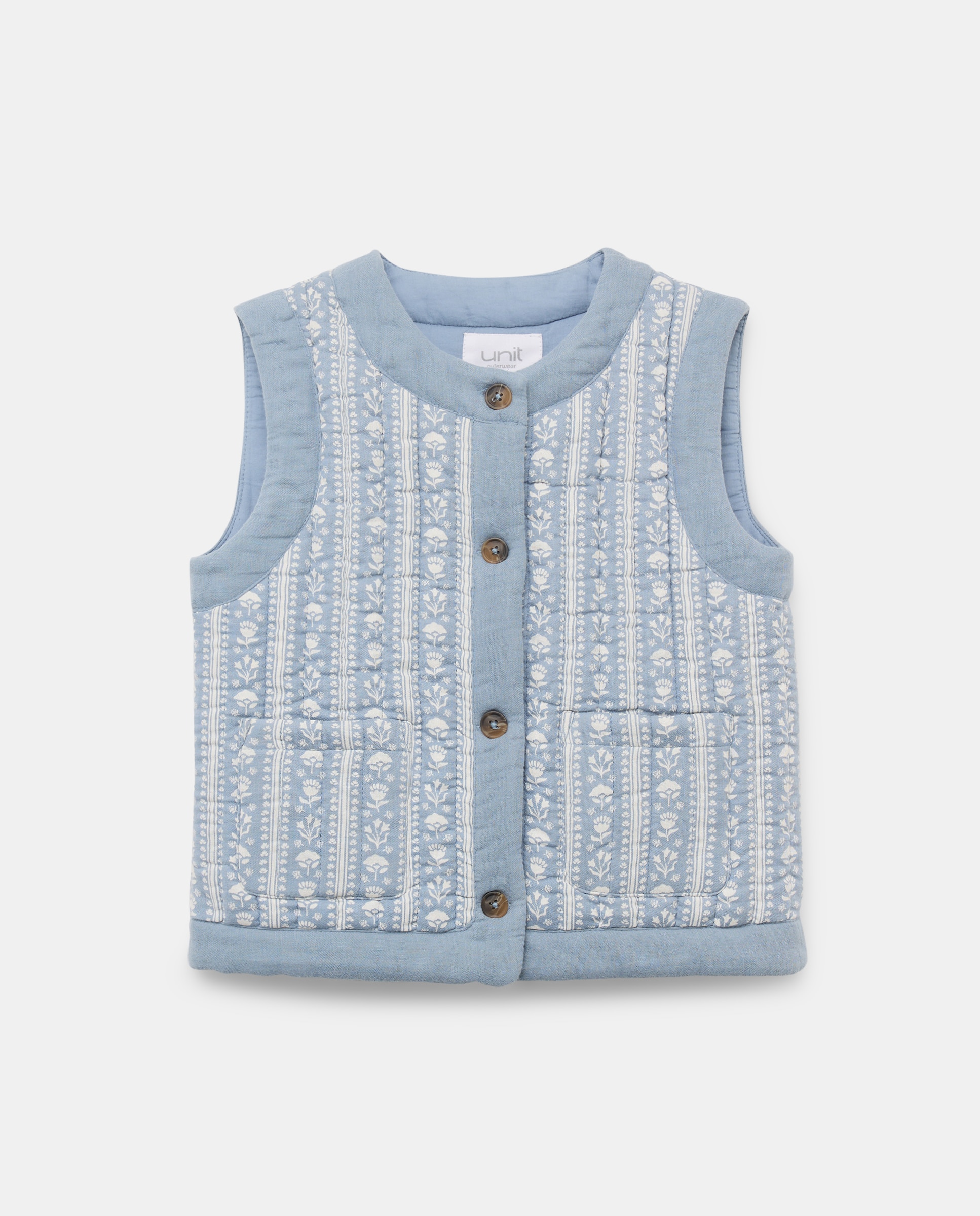 Imagen 0 de Chaleco niña acolchado estampado