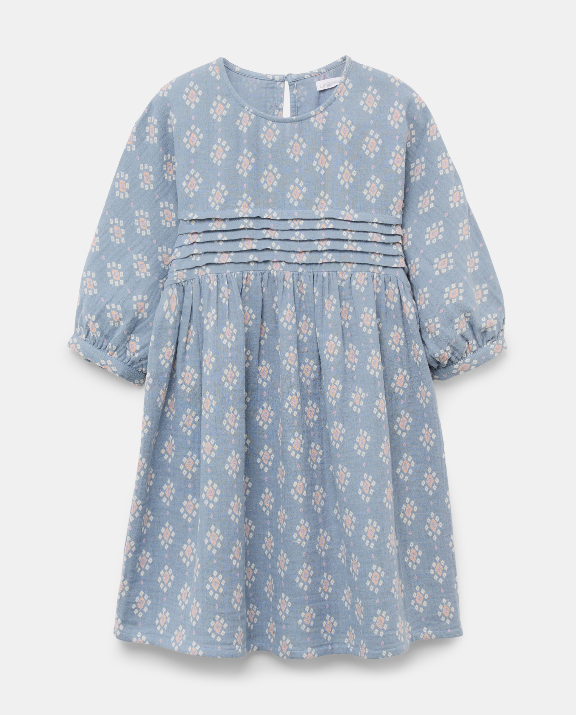 Imagen 0 de Vestido niña de doble gasa estampado