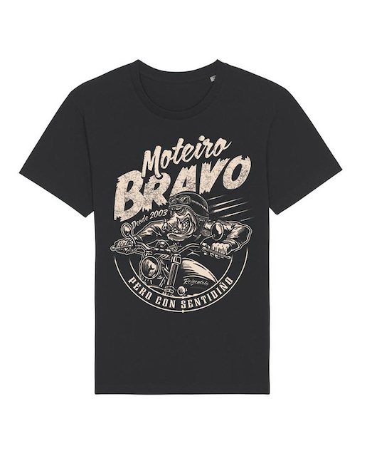 Imagen 0 de Camiseta Moteiro Rei Zentolo Hombre Negro