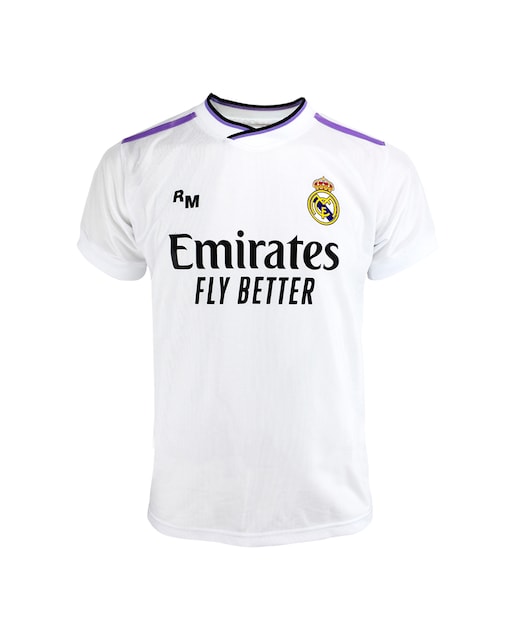 Imagen 0 de Camiseta Réplica Oficial de la Primera Equipación de Fútbol del Real Madrid C.F. Infantil