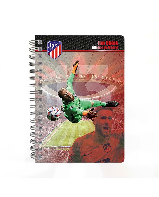 Imagen 0 de Cuaderno mediano 3D Atlético de Madrid Jan Oblak