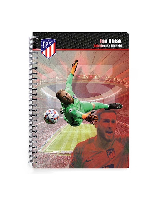 Imagen 0 de Cuaderno grande 3D Atlético de Madrid Jan Oblak