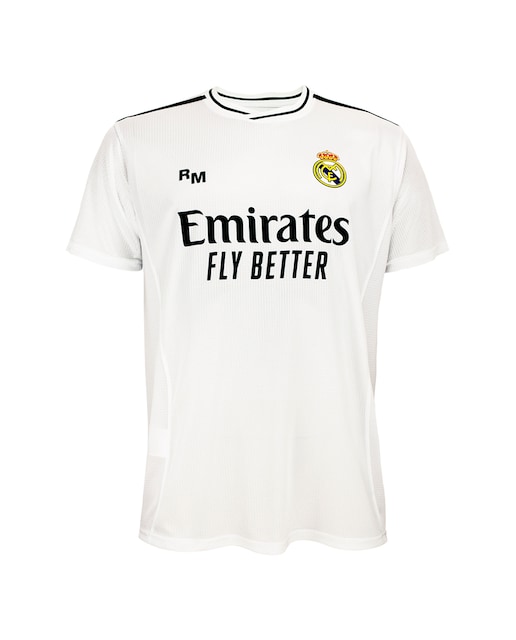 Imagen 0 de Camiseta réplica oficial de la primera equipación de fútbol del Real Madrid C.F. Infantil