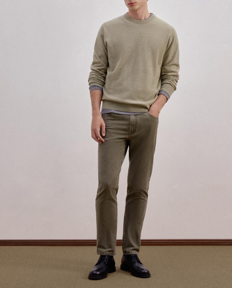 Imagen 0 de Pantalon hombre de cinco bolsillos sport slim algodón elastómero