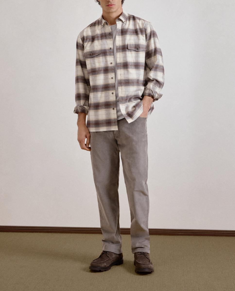 Imagen 0 de Pantalon hombre de pana cinco bolsillos regular algodón elastómero