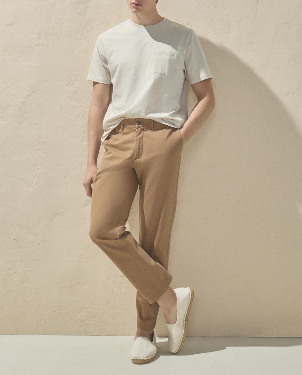 Imagen 0 de Pantalon hombre de sport de cintura con gomas, regular algodón elastómero
