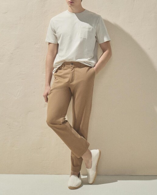 Imagen 0 de Pantalon hombre de sport de cintura con gomas, regular algodón elastómero