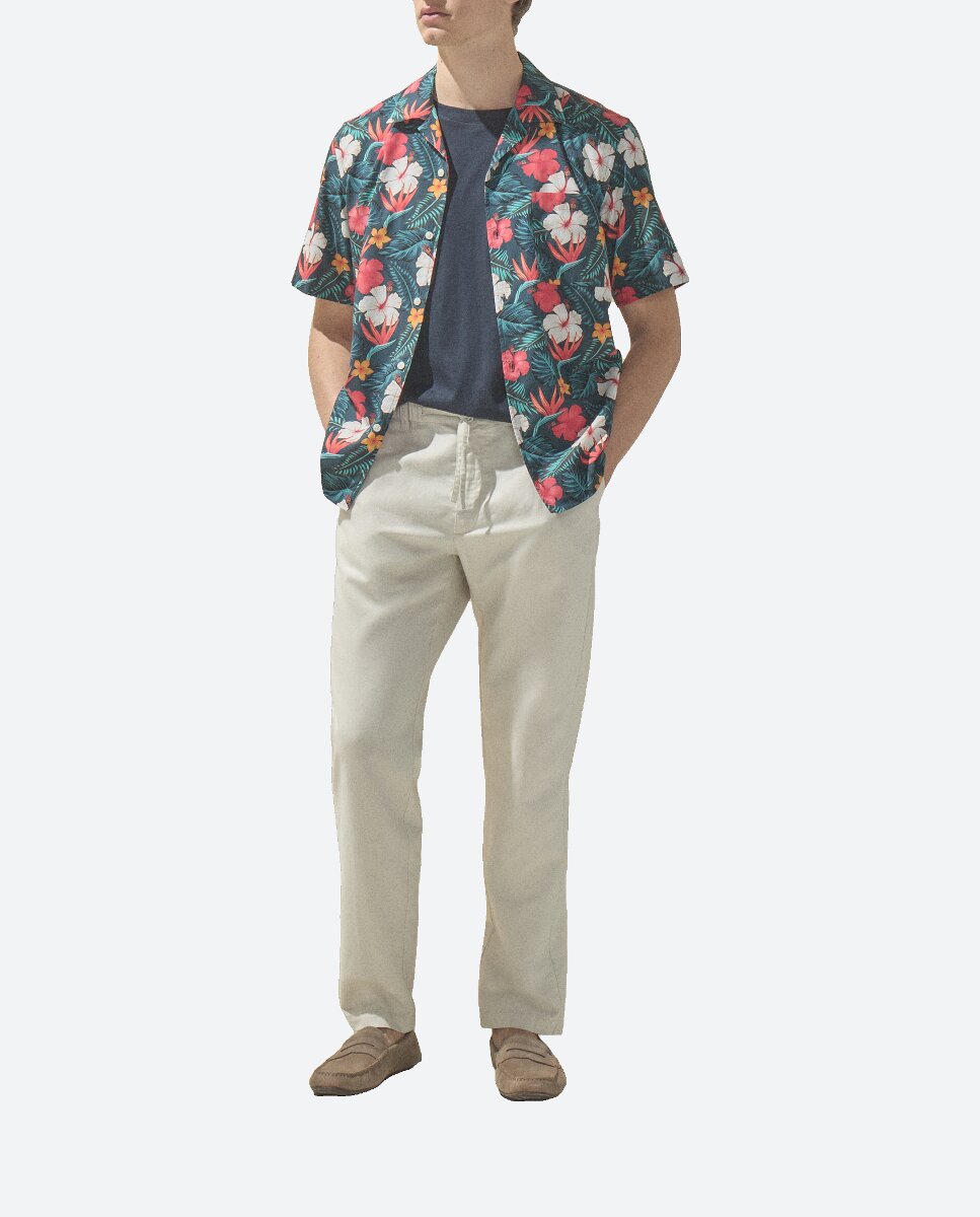 Imagen 0 de Pantalón hombre de sport, regular lino algodón