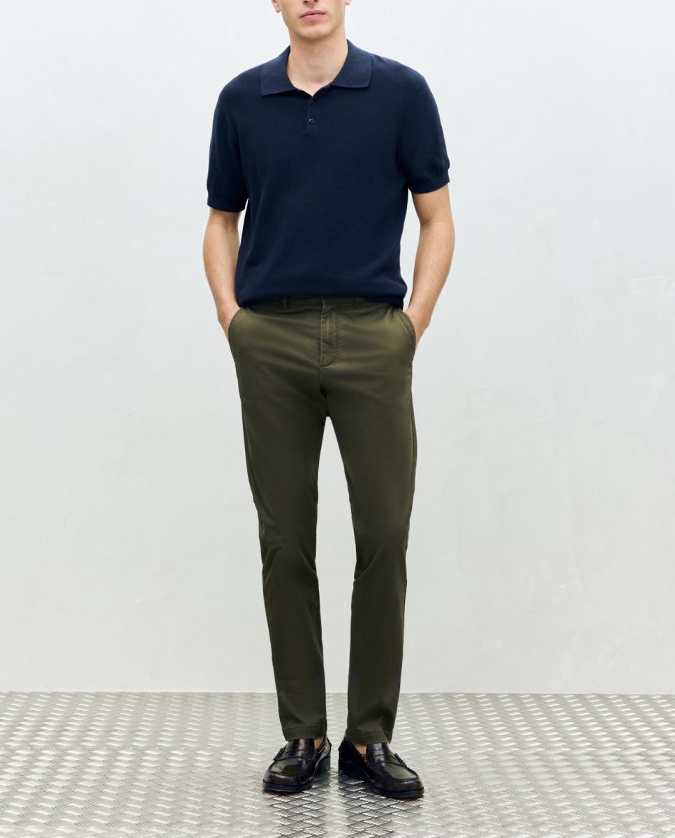 Imagen 0 de Pantalón hombre sport basico slim algodón stretch