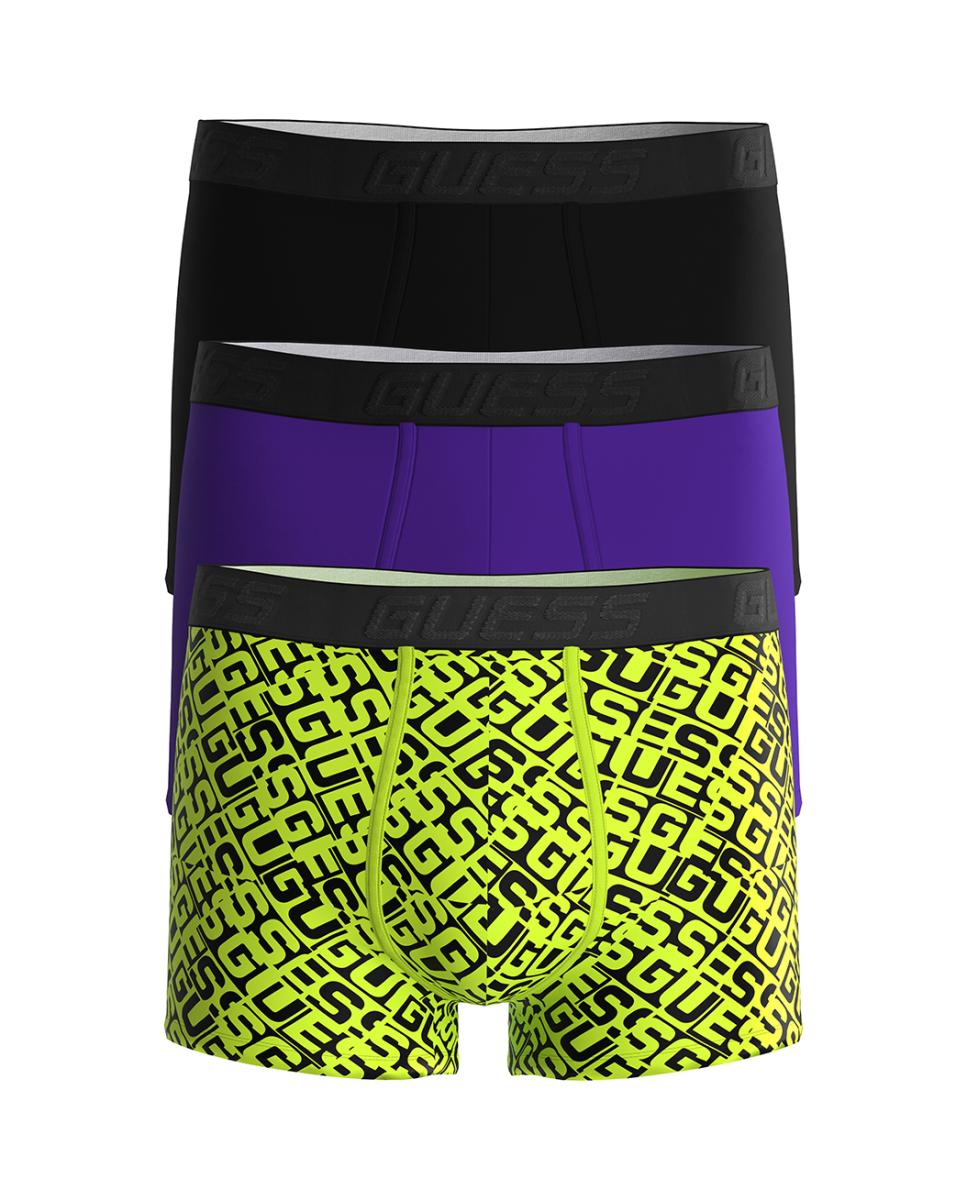 Imagen 0 de Pack de tres boxers de punto liso y estampados