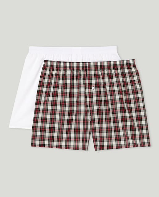 Imagen 0 de Pack 2 boxer de tela en 100% algodón de hombre