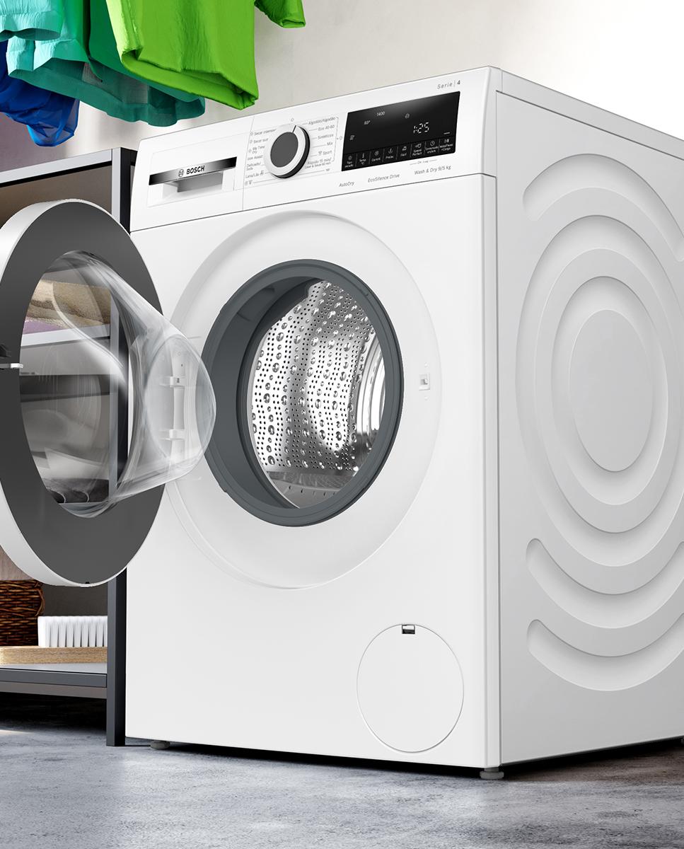 Máquina de Lavar e Secar Roupa Bosch WNA13401ES Carga Frontal Motor EcoSilence?, AutoDry e Iron Assist de 9/5 Kg e 1400 rpm - Branco Branco-6